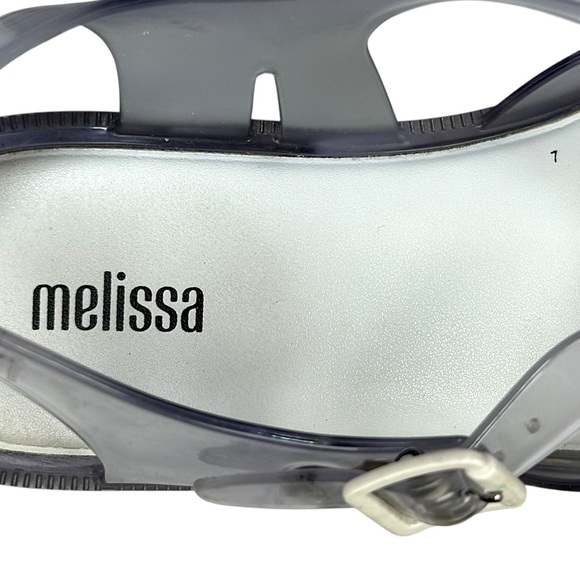 Melissa - Women’s ‘Possession' Jelly Fisherman Flat Sandals - Clear, Size 8 US - Picture 15 of 16